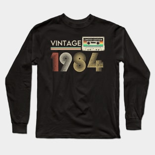 Vintage 1984 Limited Cassette Long Sleeve T-Shirt